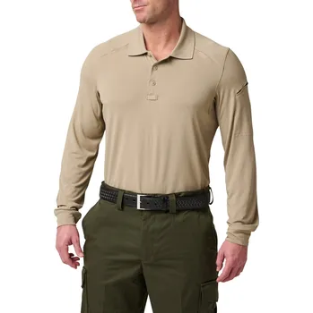 Pánská móda Triko 5.11 Helios Polo L/S - Silver Tan L