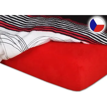 Prostěradlo Jersey prostěradlo 200x220 EXCLUSIVE červené