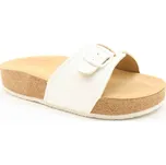 JAKUB-OBUV Korkový nazouvák jednopáskový 215201 - korkáč bílá 35