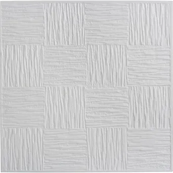 Kazetový podhled Stropní kazeta Hamburk polystyren 49,5 x 49,5 x 0,5 cm bílá