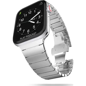 Chytré hodinky ŘEMÍNEK DOOP LINKBAND APPLE WATCH 4 / 5 / 6 / 7 / 8 / 9 / SE / ULTRA 1 / 2 (42 / 44 / 45 / 49 MM) SILVER
