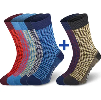 Pánské ponožky Northman Muro Mercerized 5+2 Velikost: 39-41 Mix barev Společenské Ponožky Mercerovaná Bavlna (Sada)