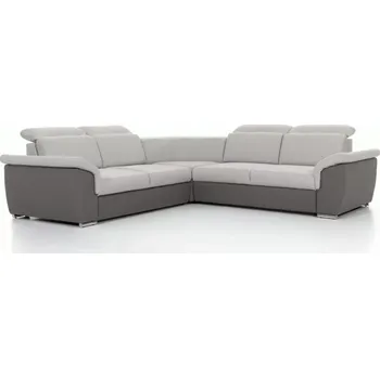 Sedací souprava Sedací souprava Frederico, černá/bílá (látka/koženka - fed 19)