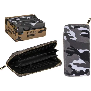 Peněženka maskáčová camouflage šedo černo bílá 19 x 10 cm Varianta: šedo černo bílá 19 x 10 cm