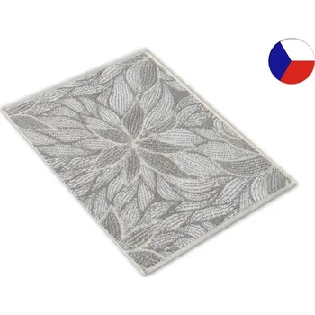 Ručník Malý ručník 35x50 ZARA 450g Divoký květ světle šedá
