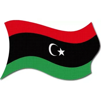 Vlajka Pelisport Libyjská vlajka vlající
