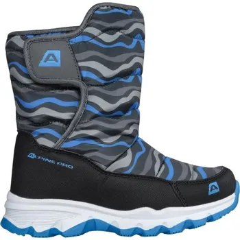 Dívčí sněhule Dětská zimní obuv ALPINE PRO CABO 28 Modrá, Šedá, Bílá