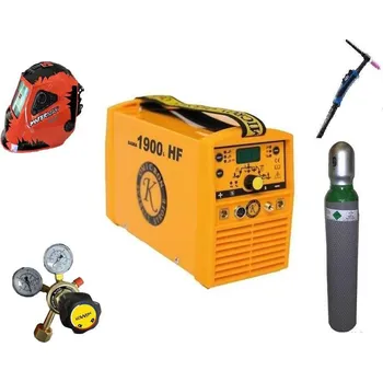 Svářečka Gama 1900L HF Puls Varianta: SET 4: svářečka s výbavou v popisu stroje + kukla profi + RV Argon + hořák TIG 4 metry + lahev Argon 2610