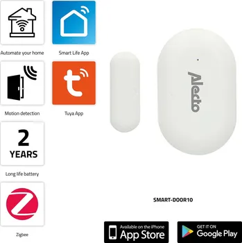 Centrální jednotka pro chytrou domácnost TUYA / SmartLife Okenní / dveřní kontaktní senzor, Smart Zigbee SMART-DOOR10