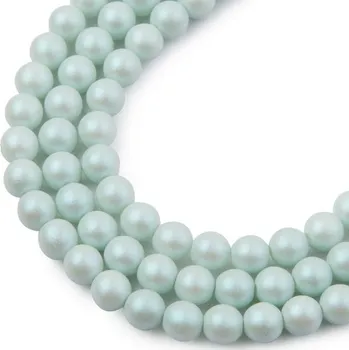 Korálek Manumi České mačkané korálky Manumi 6 mm pearl mint