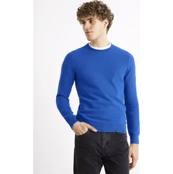 Pánský svetr Celio Bavlněný svetr Bepic - Pánské Celio modrá 2030766