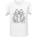 Tričko s potiskem Vánoční omalovánky dětské