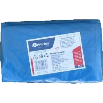 Pytle na odpadky Merida Sáčky LDPE, 25 mi,50x60cm,35 l,modré 50 ks/b /W20N/