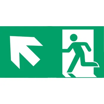 Lampička B-Safety Štítek pro únik.cestu typu F pro E-LUX standard bílá, zelená