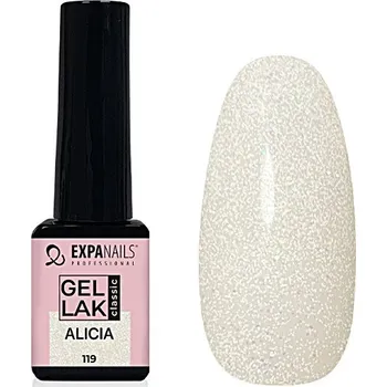 Lak na nehty Expa Nails Gel lak 5ml Alicia třpyt transparent
