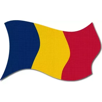 Vlajka Pelisport Čadská vlajka vlající tištěná