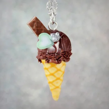 Náhrdelník CircusMind Náhrdelník zmrzlina se srdíčkem a sušenkou S4005