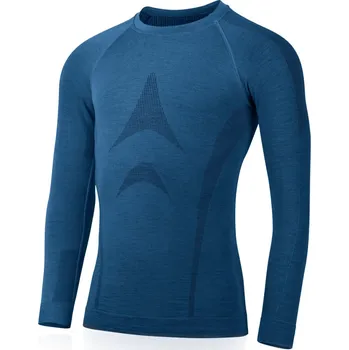 WOLF pánské bezešvé merino triko - Modrá 5160 / S/M / Modrá