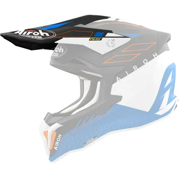 Helma na motorku Kšilt pro přilbu STRYCKER, AIROH (Skin - modrý matný)