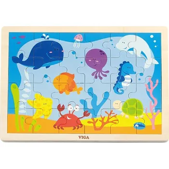 Hračka pro nejmenší Dětské dřevěné puzzle Viga Oceán