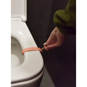 PRKNOZDVIH | Hygienické poutko na WC prkénko | Zvedátko na toaletní prkénko meruňkové Dedra