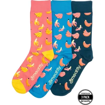 Dámské ponožky Ponožky Meatfly Lexy Triple Pack červená/modrá XS/S