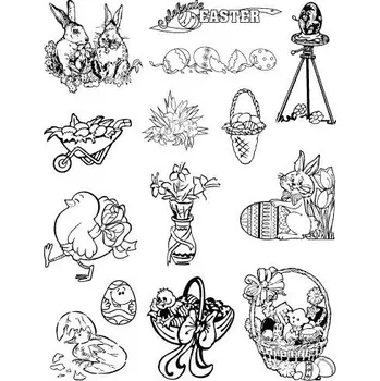 kreativní sada Gelová razítka - Velikonoce 14x18 cm