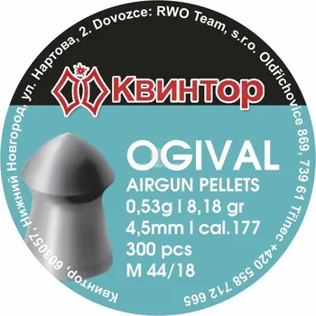 Diabolka Diabolo Kvintor Ogival cal.4,5mm 300ks
