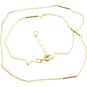 Šperk ŠPERKY-NM, Zlatý náhrdelník tyčinky 534 Délka náhrdelníku: 45 cm