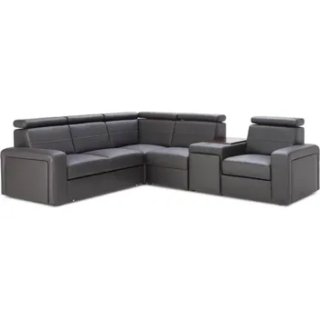 Sedací souprava Sedací souprava LUCIO MAX, levá, černá (Soro 100)