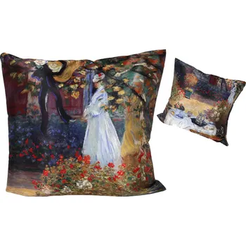 Polštář Carmani® Carmani - Polštář s výpní a zipem C. Monet - 49,5*49,5 cm