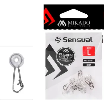 Mikado Závěska - Karabina s korálkem A3609 Vel. M - 8ks