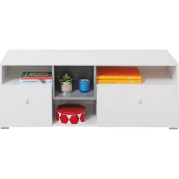 Televizní stolek Televizní stůl Sigma 9, bílá mat/beton