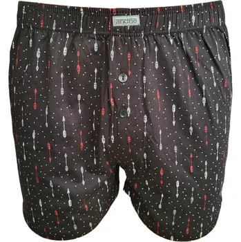 Trenýrky Andrie PS 5824 černé pánské trenýrky Barva: černá, Velikost: 3XL