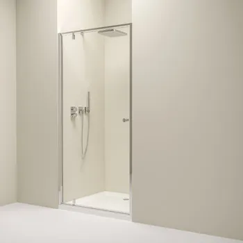 Erga Sydney, 1-křídlé výklopné sprchové dveře do otvoru 90x195 cm, 6mm čiré sklo, chromový profil, ERG-V02-SYDNEY-D090-CR