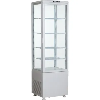 Stolní chladicí vitrína bílá s osvětlením 4xLED, 235 l, 515x485x1690 mm | TECHNICA, Cold Line