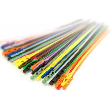 Stahovací páska Páska kuličková dvojitá, svazek max. 34mm, nosnost do 8kg, délka 120mm přírodní 100ks v bal.