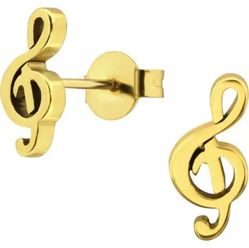 Náušnice Prosperk Náušnice houslový klíč zlaté S3427