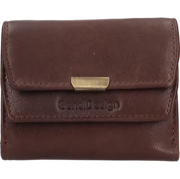 Peněženka Menší dámská kožená peněženka SendiDesign Marcela - hnědá