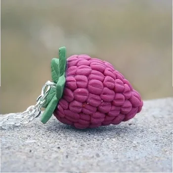 Řetízek Prosperk Řetízek s přívěskem Fimo - malina S1630