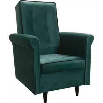 Křeslo Křeslo Orlando, zelená+černý lem (Element 20/černé)