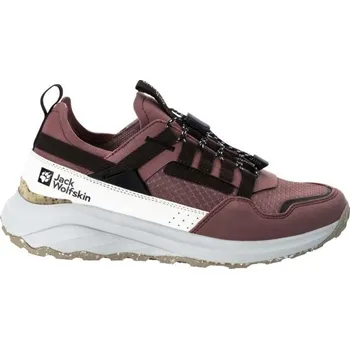 Dámská treková obuv Dámská sportovně outdoorová obuv Jack Wolfskin DROMOVENTURE ATHLETIC LOW W 40 Vínová, Šedá, Bílá, Černá