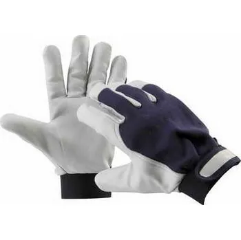 Pracovní oblečení CERVA - PELICAN BLUE rukavice kozinka kombinované, suchý zip - velikost 9