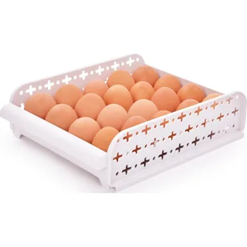 Úložný box EGGY | stohovatelný organizér | stojan na 20 vajec Dedra