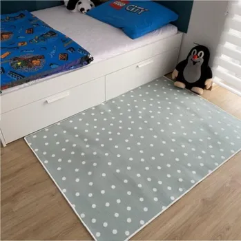 Koberec Kusový koberec PUNTÍK zelený Rozměr: 80x250 cm