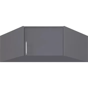 Šatní skříň Nádstavec Smart rohový Antracit