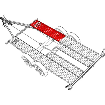 Přívěs k motorovému vozidlu Plech pojezdový VAPP 1950/436 mm PP k PA 40xx