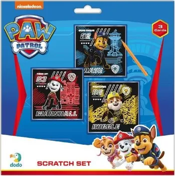 Desková hra Škrabací obrázek 3ks barevný Tlapková patrola/Paw Patrol