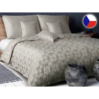 Povlečení Damaškové povlečení EXCELLENT 70x90, 140x220 DIAMANT Spektrum hnědošedé