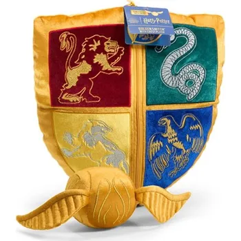 Polštář The Noble Collection Polštář zlatý erb se Zlatonkou, Harry Potter